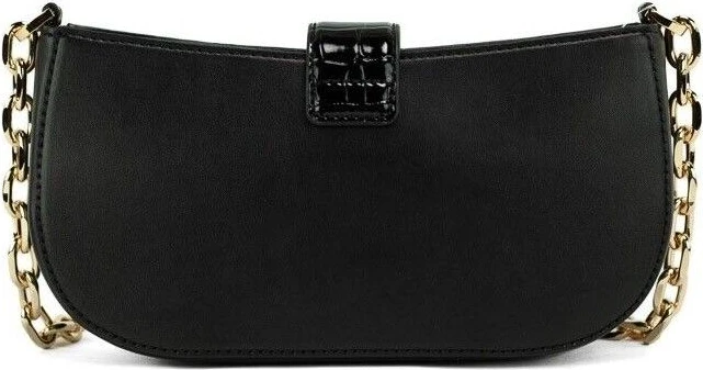 Сумка Michael Kors Carmen Small Black из кожи и меха леопарда (Haircalf)