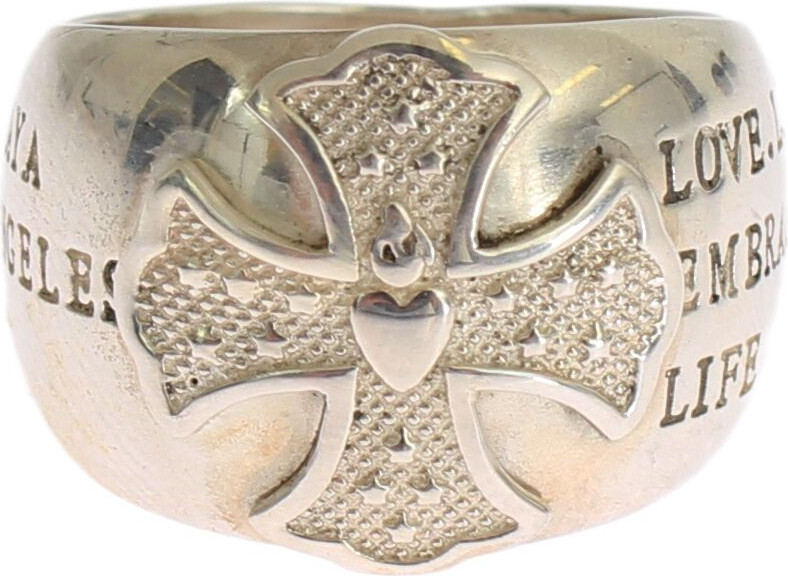 Кольцо Nialaya Jewelry Silver Cross Женское