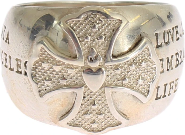 Кольцо Nialaya Jewelry Silver Cross Женское