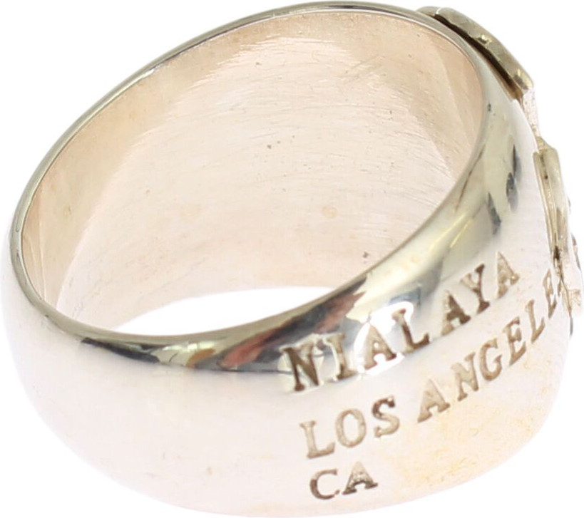 Кольцо Nialaya Jewelry Silver Cross Женское