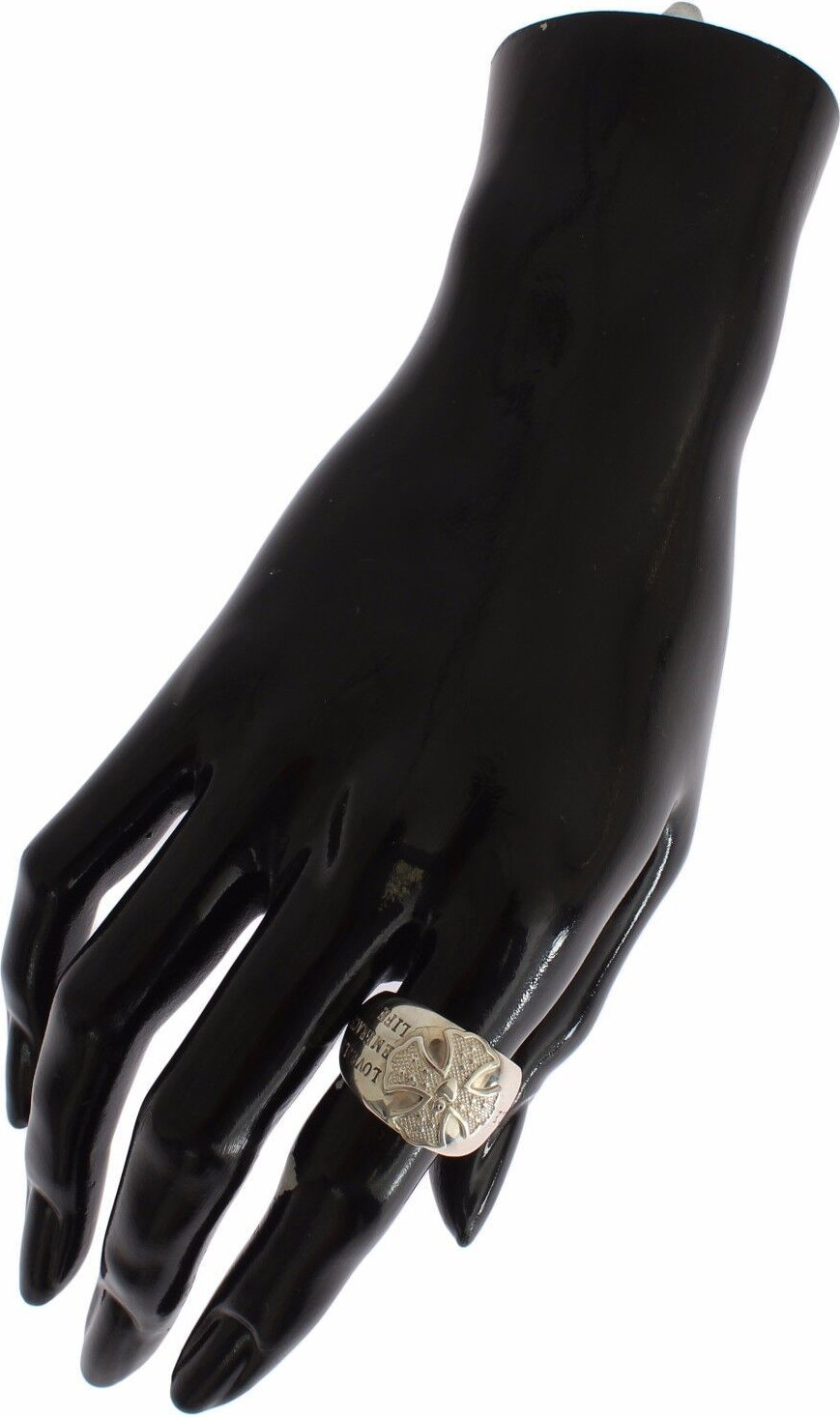 Кольцо Nialaya Jewelry Silver Cross Женское