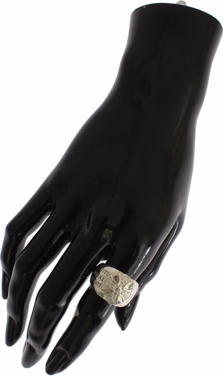 Кольцо Nialaya Jewelry Silver Cross Женское
