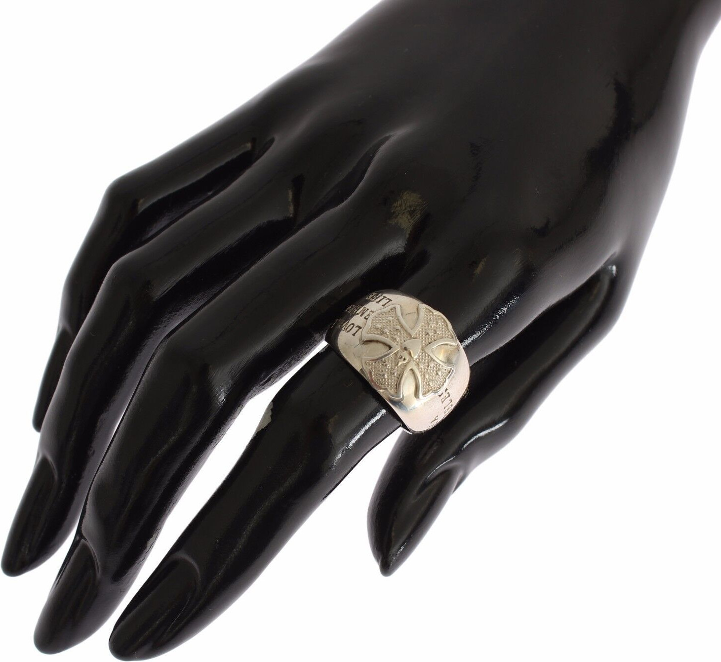 Кольцо Nialaya Jewelry Silver Cross Женское