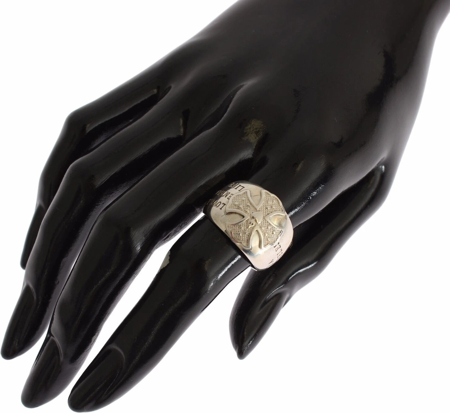 Кольцо Nialaya Jewelry Silver Cross Женское