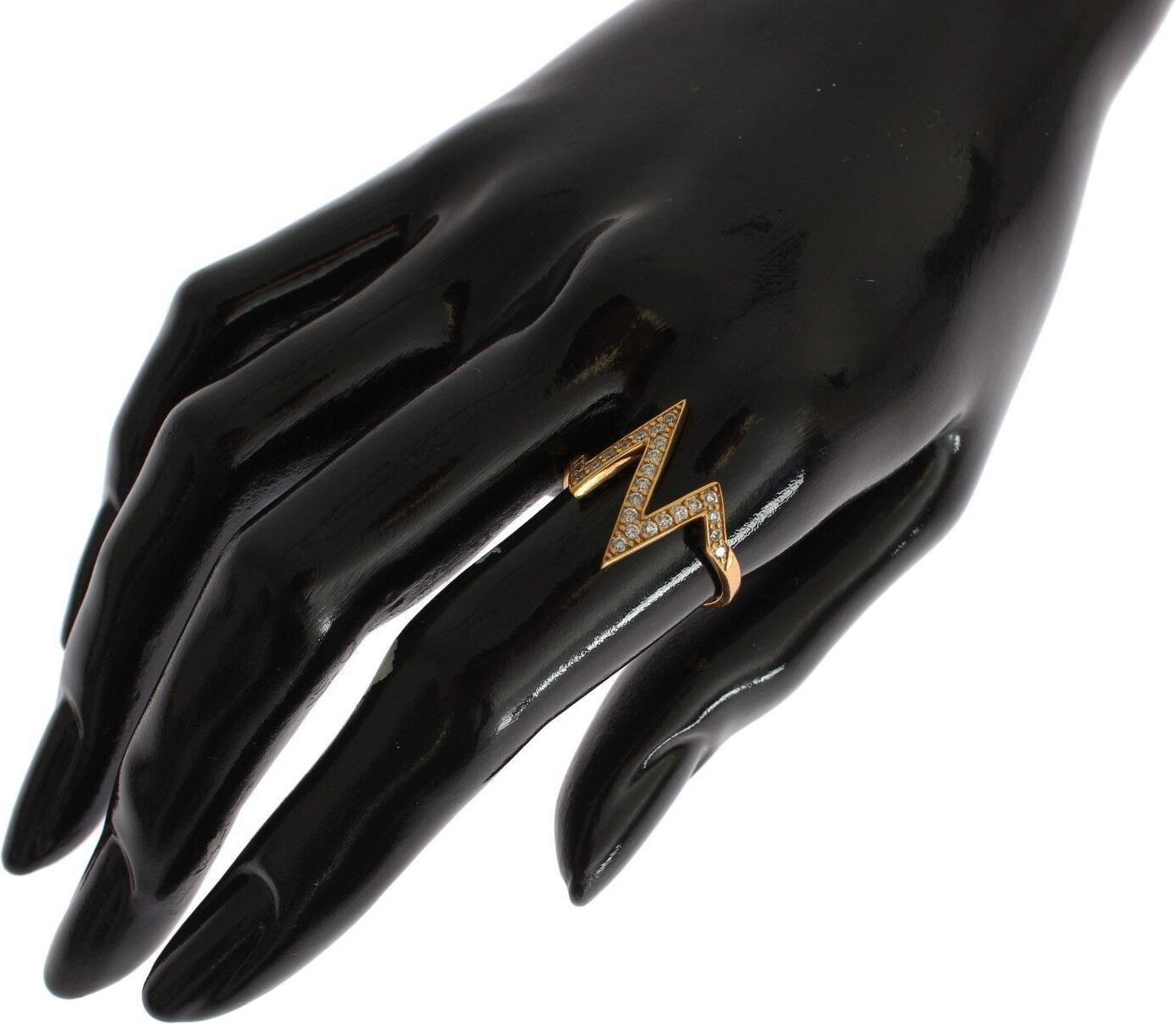 Кольцо Nialaya Jewelry Золото 925 Серебро Женское Прозрачный КУБИЧЕСКИЙ ЦИРКОНИЙ 18К