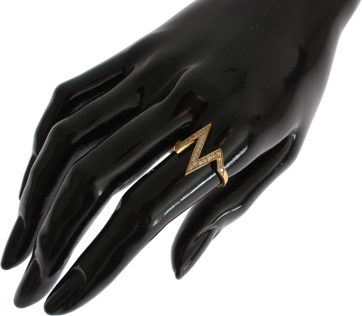 Кольцо Nialaya Jewelry Золото 925 Серебро Женское Прозрачный КУБИЧЕСКИЙ ЦИРКОНИЙ 18К