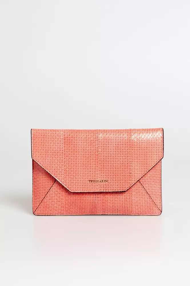 Клатч Trussardi Розовый Кожаный Женский