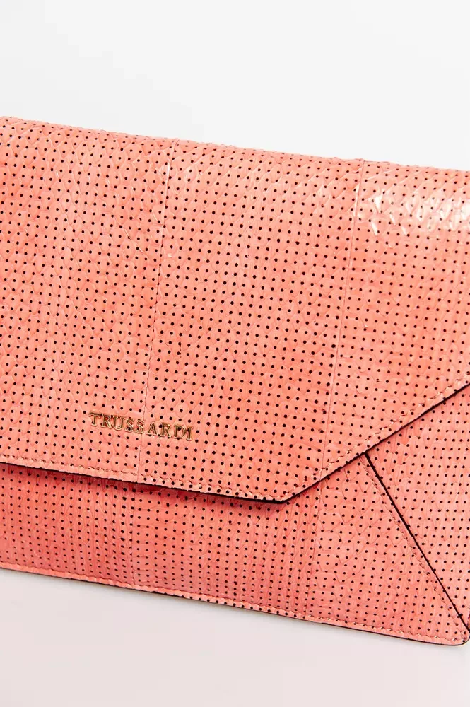 Клатч Trussardi Розовый Кожаный Женский