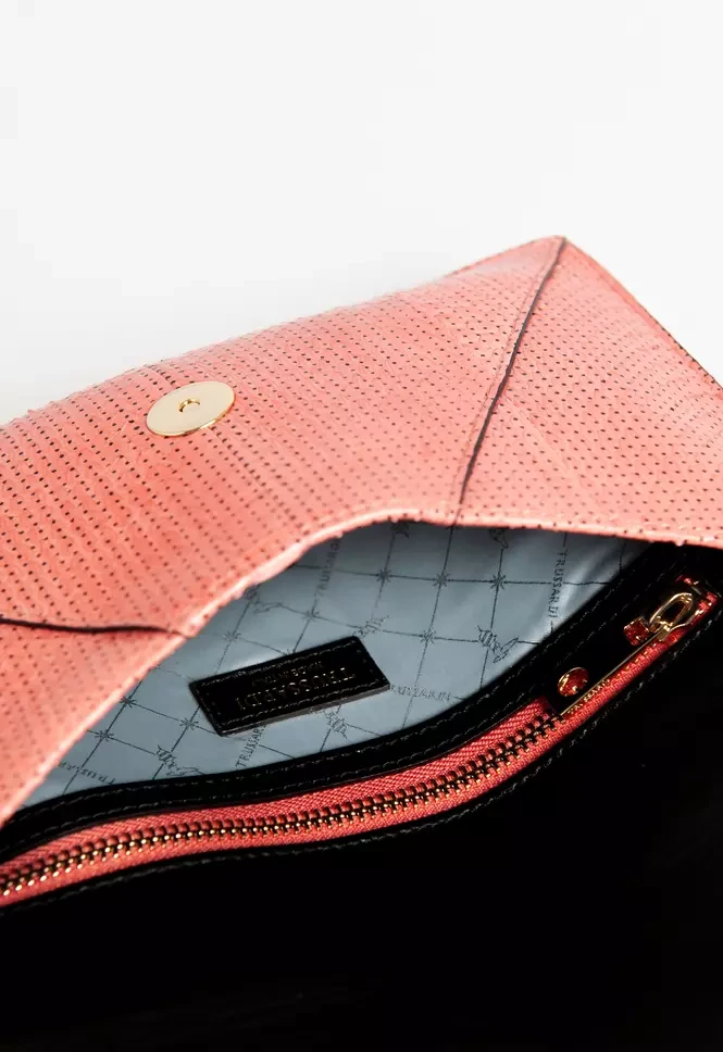 Клатч Trussardi Розовый Кожаный Женский