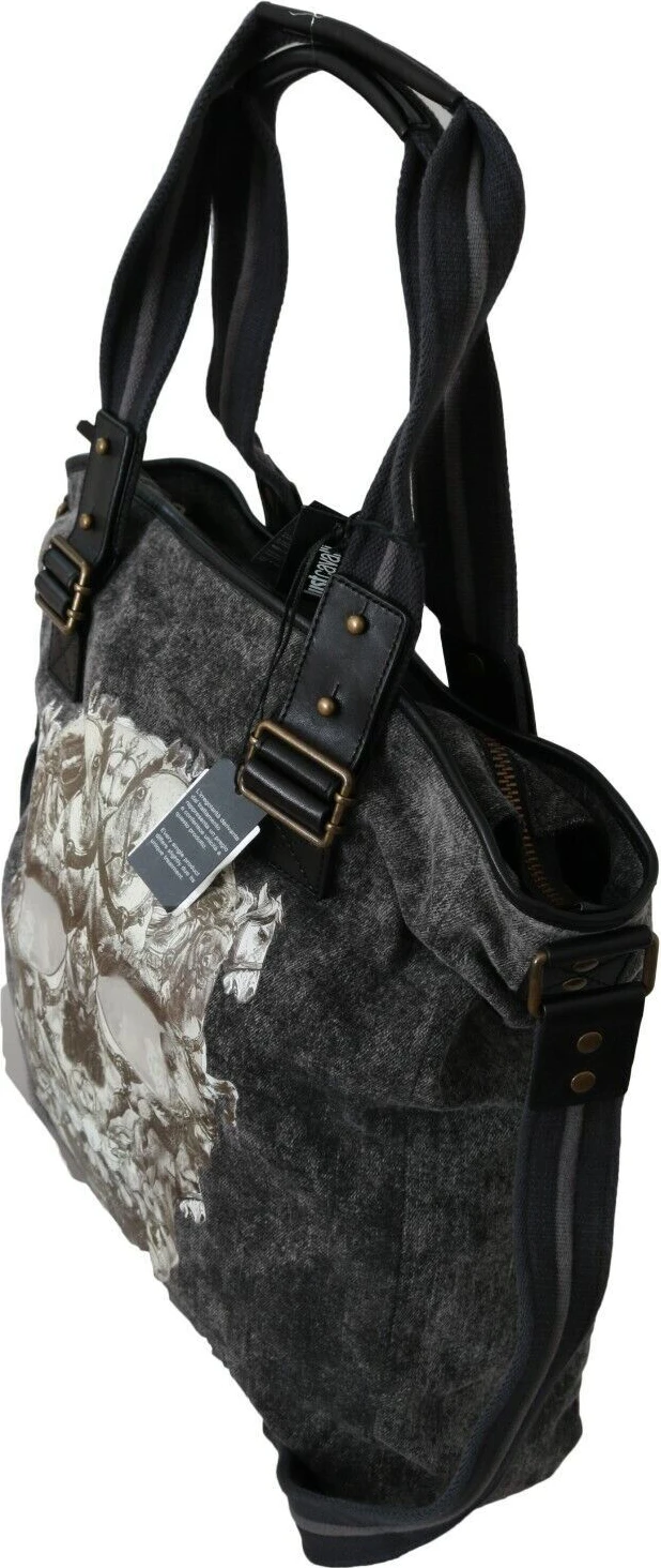 Сумка-тоут Just Cavalli Chic Black Denim Tote