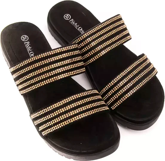 Женские босоножки Gold Textile Péché Originel