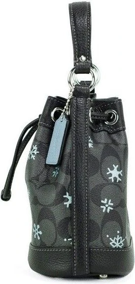 Сумка-ведро Coach Dempsey Small Snowflake Print
