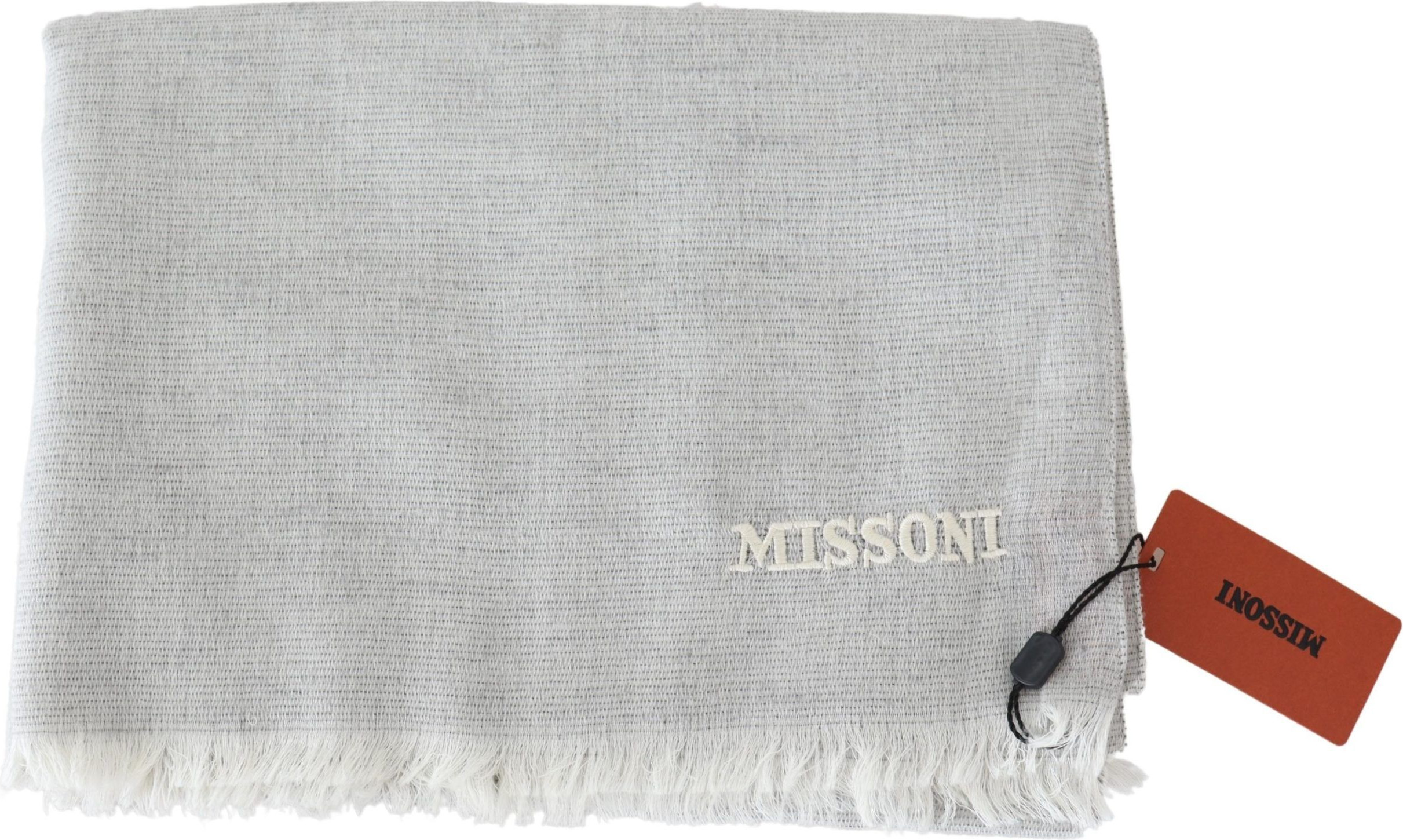 Шарф Missoni Элегантный Шерстяной Шарф с Фирменной Вышивкой