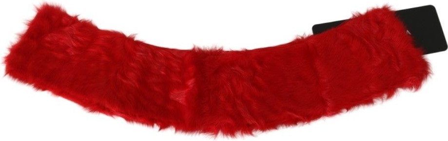 Шарф Dolce & Gabbana Элегантный из красной овчины
