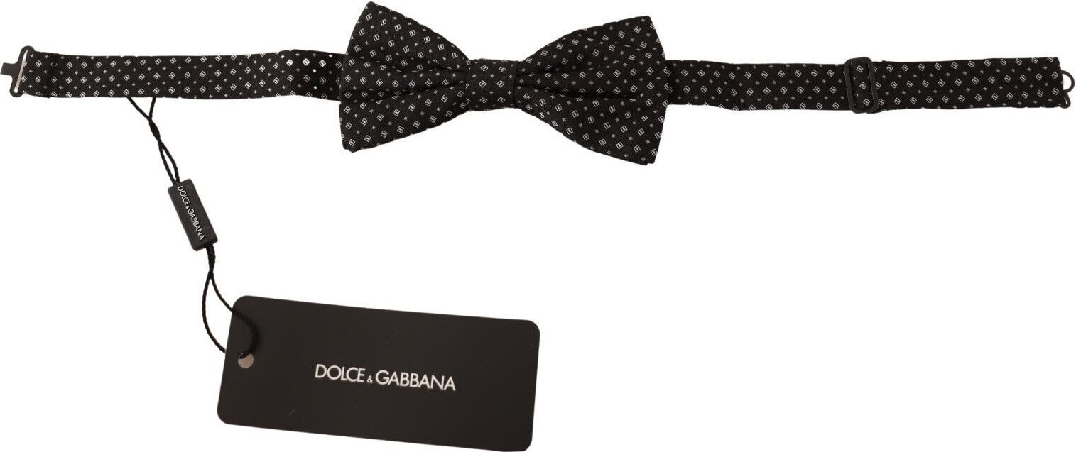 Галстук-бабочка Dolce & Gabbana Элегантная шелковая бабочка «Черная фантазия»