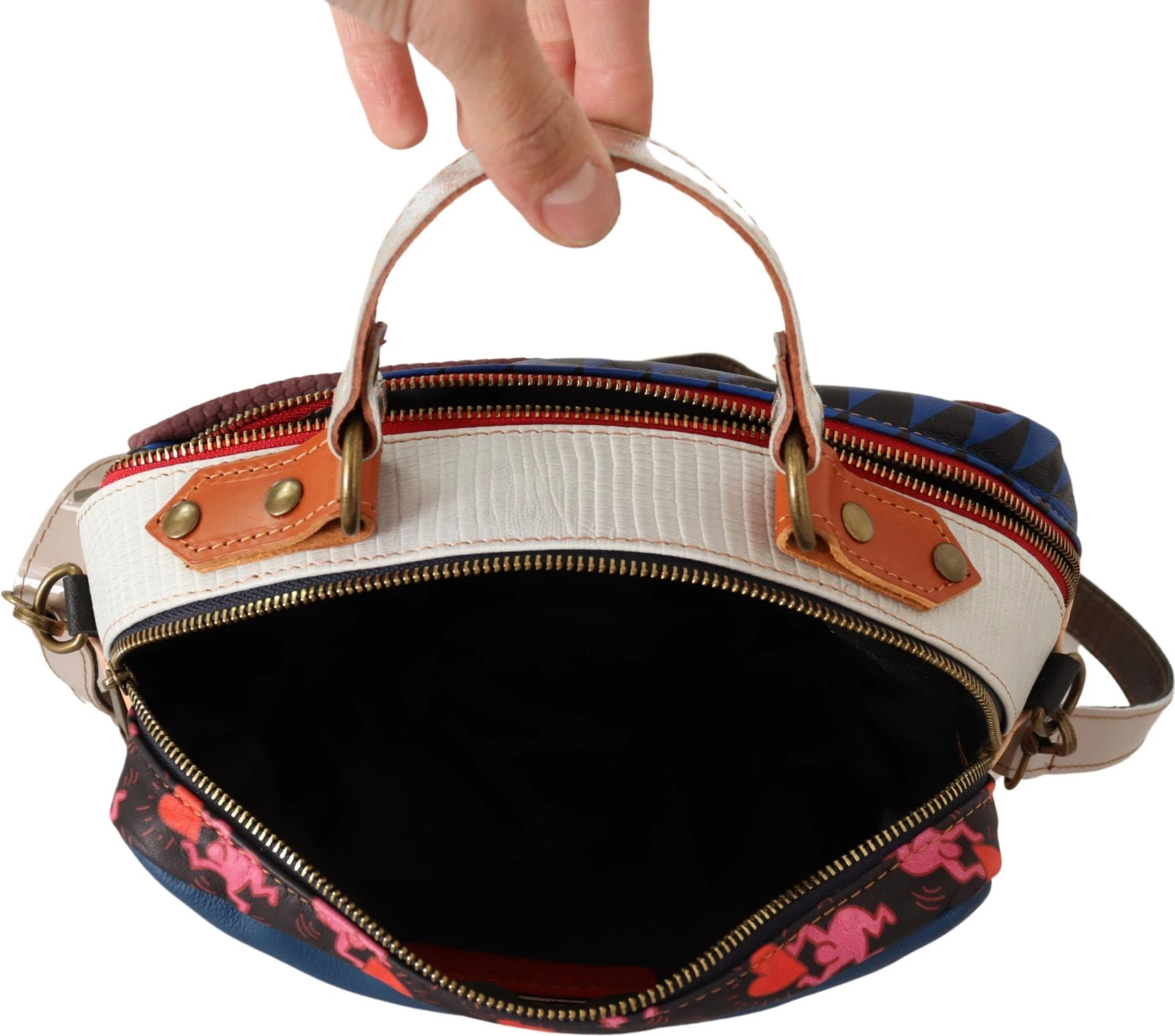 Сумка через плечо EBARRITO Chic Multicolor Кожаная