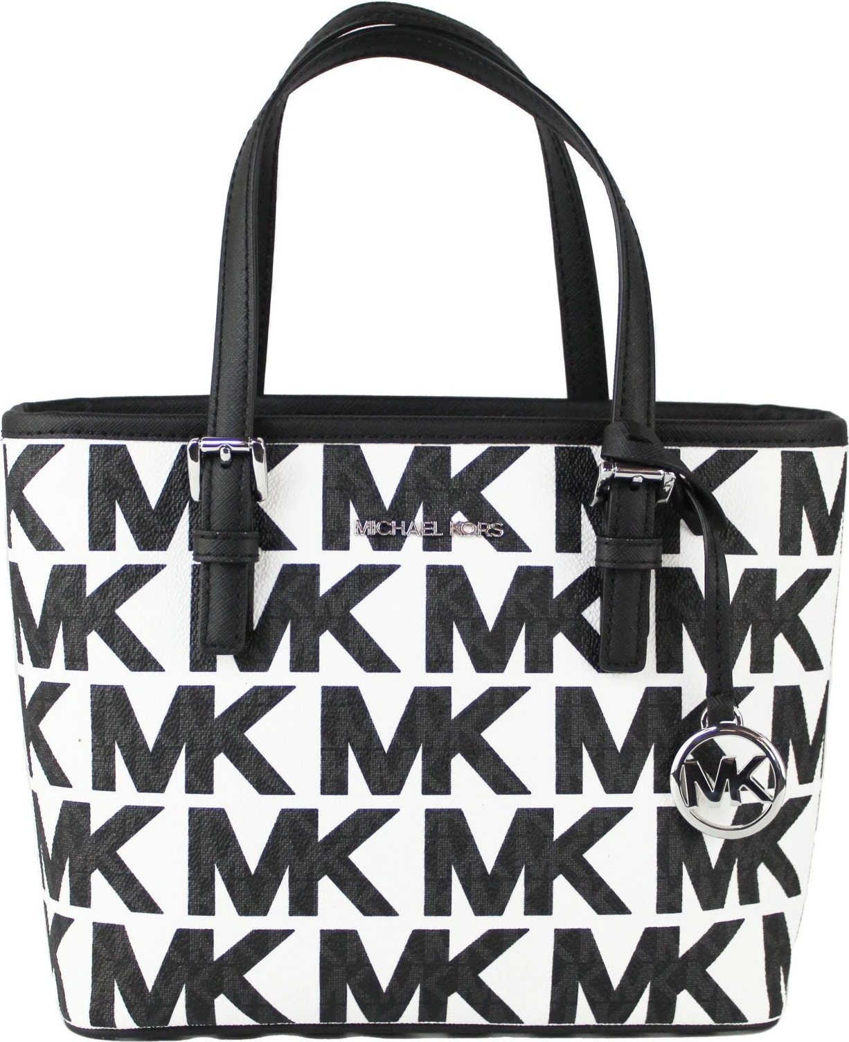 Сумка-тоут Michael Kors Jet Set Small XS Optic White Multi