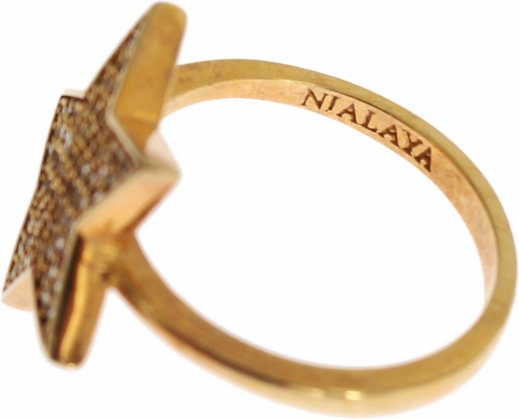 Кольцо Nialaya Jewelry Star Gold