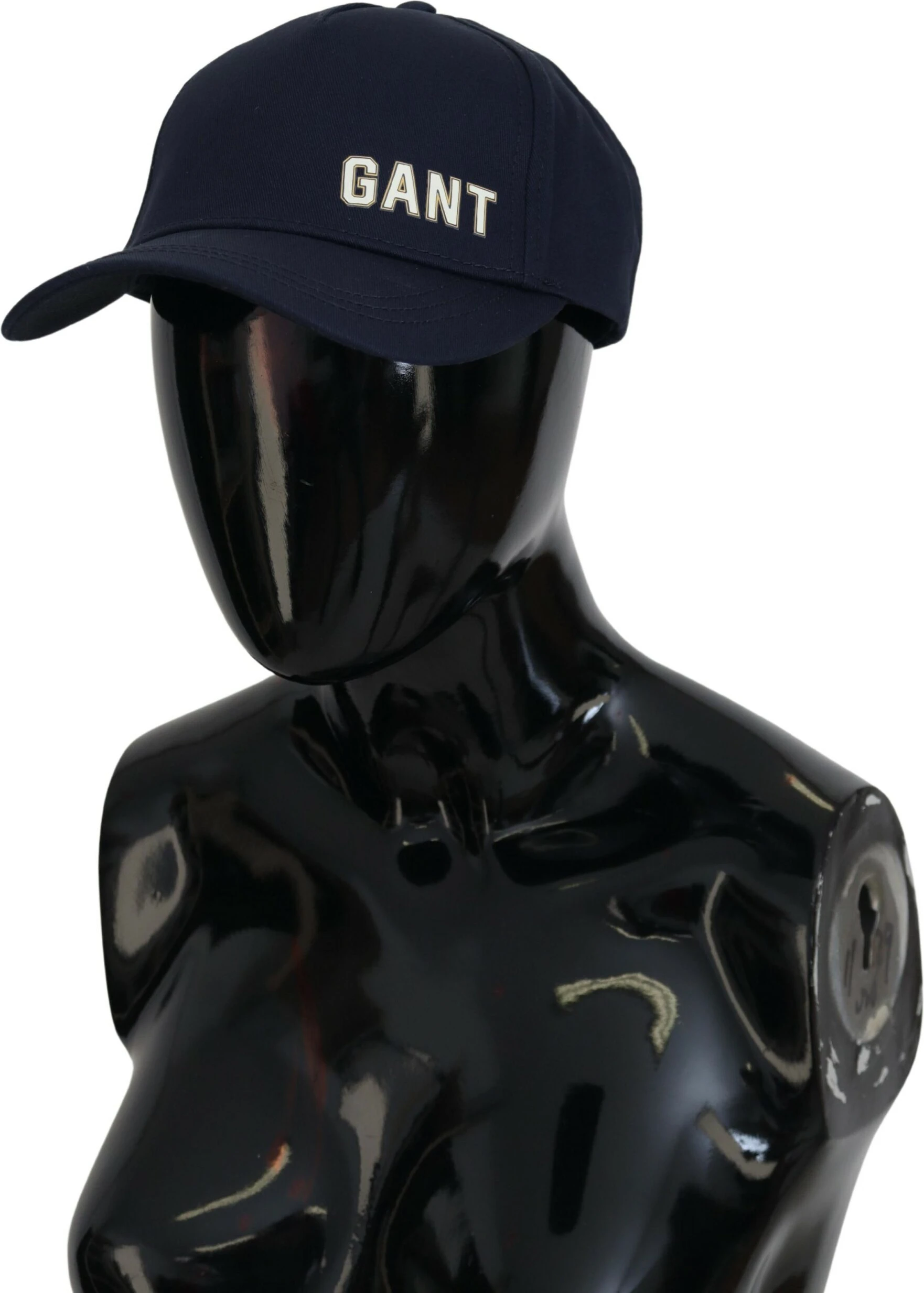 Бейсболка Gant с принтом логотипа, синяя, хлопковая, повседневная кепка