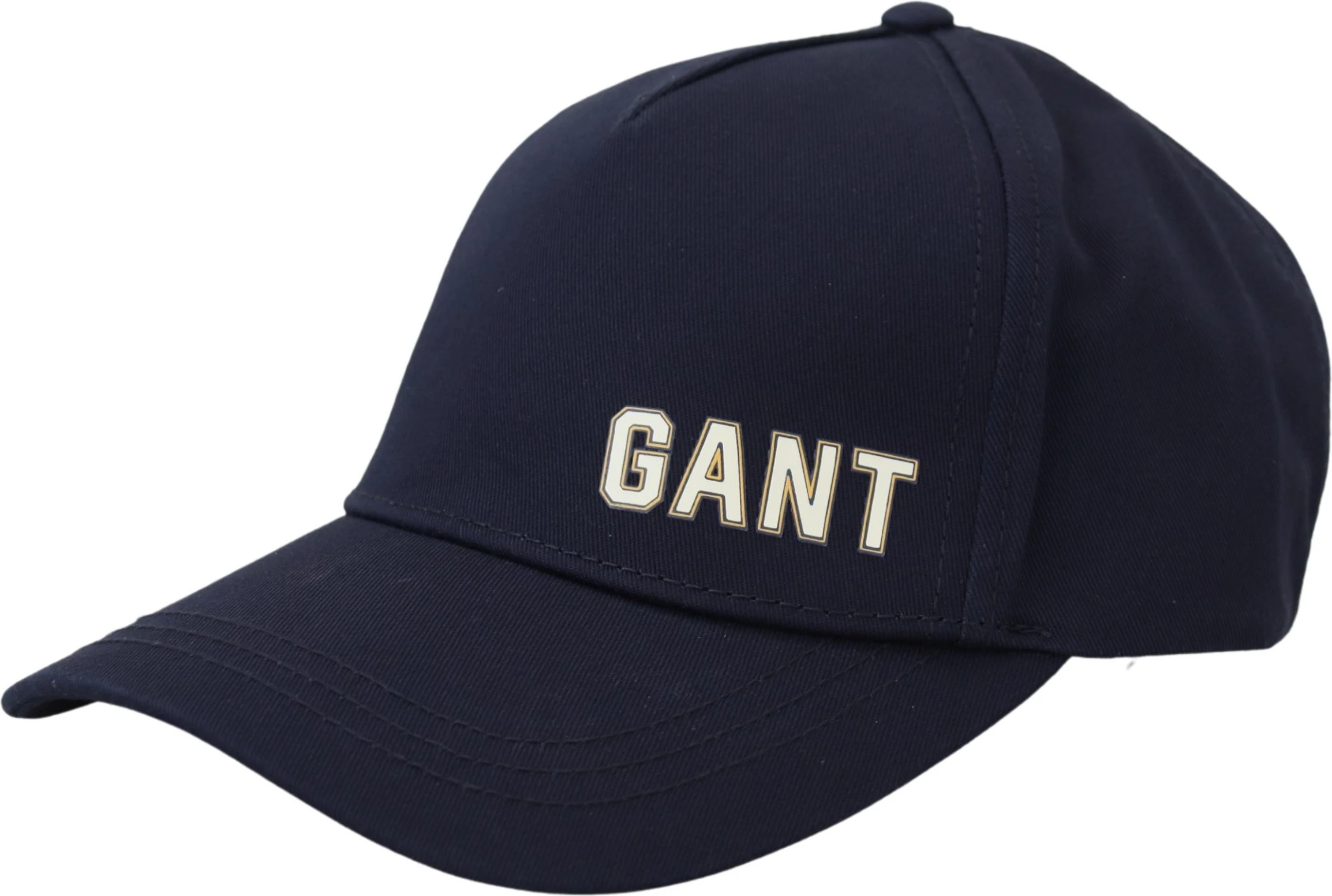 Бейсболка Gant с принтом логотипа, синяя, хлопковая, повседневная кепка