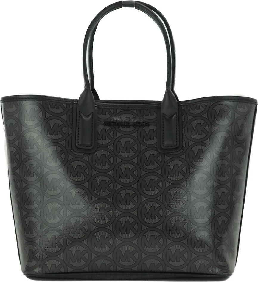 Сумка-тоут Michael Kors Jodie Small Black Jacquard Logo Из Переработанного Полиэстера