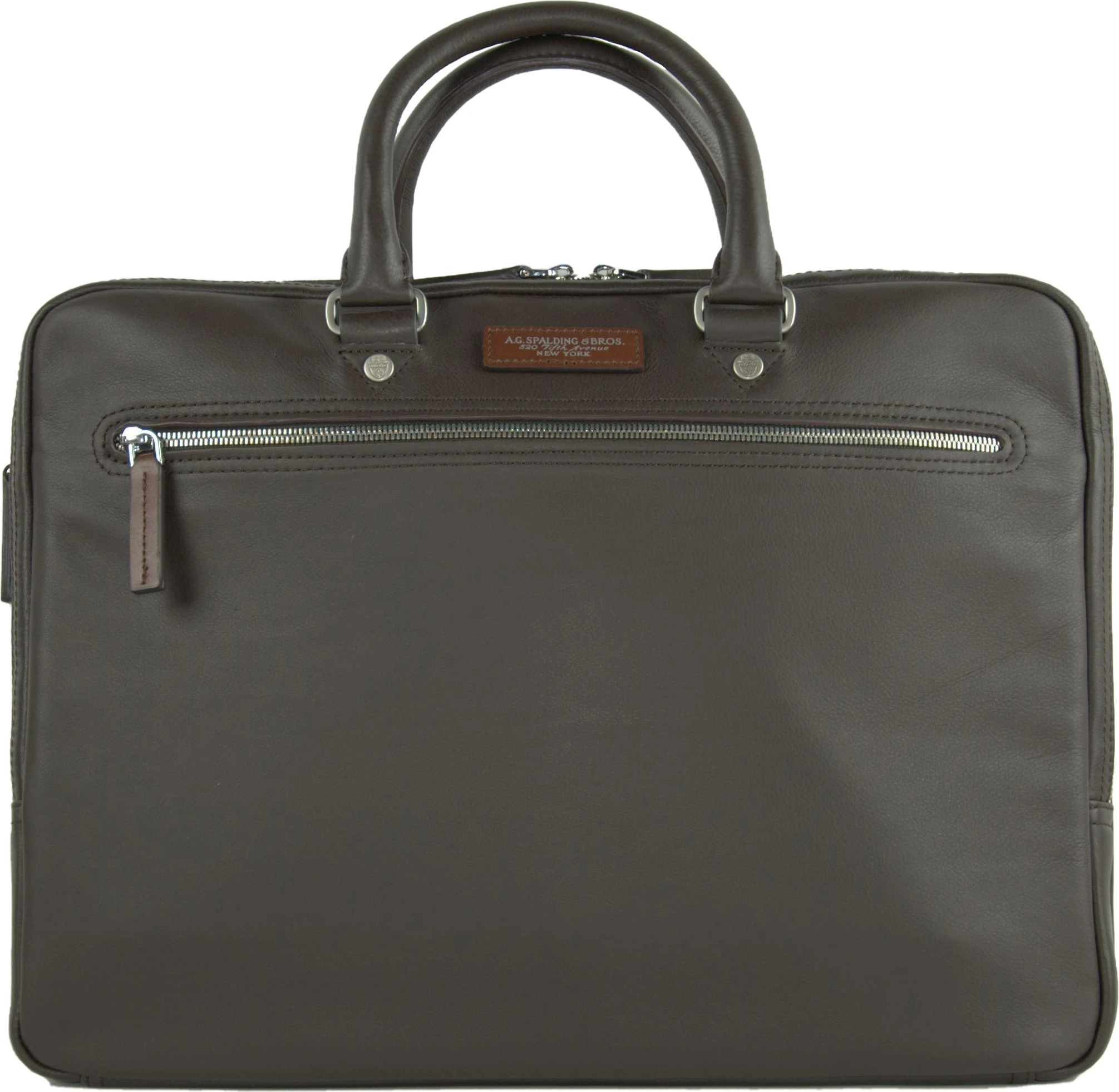 Мужской портфель из коричневой кожи A.G. Spalding & Bros