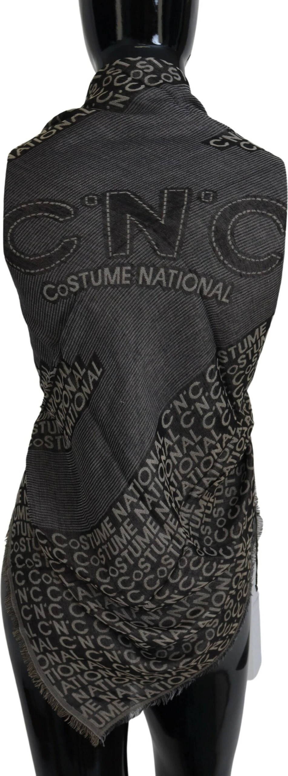Шарф Costume National Chic с бахромой из вискозы и шелка