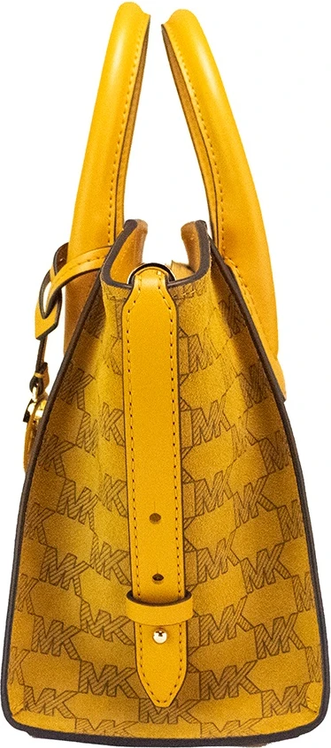 Сумка-саквояж Michael Kors Avril Small Honeycomb из натуральной кожи и замши с застежкой-молнией сверху через плечо