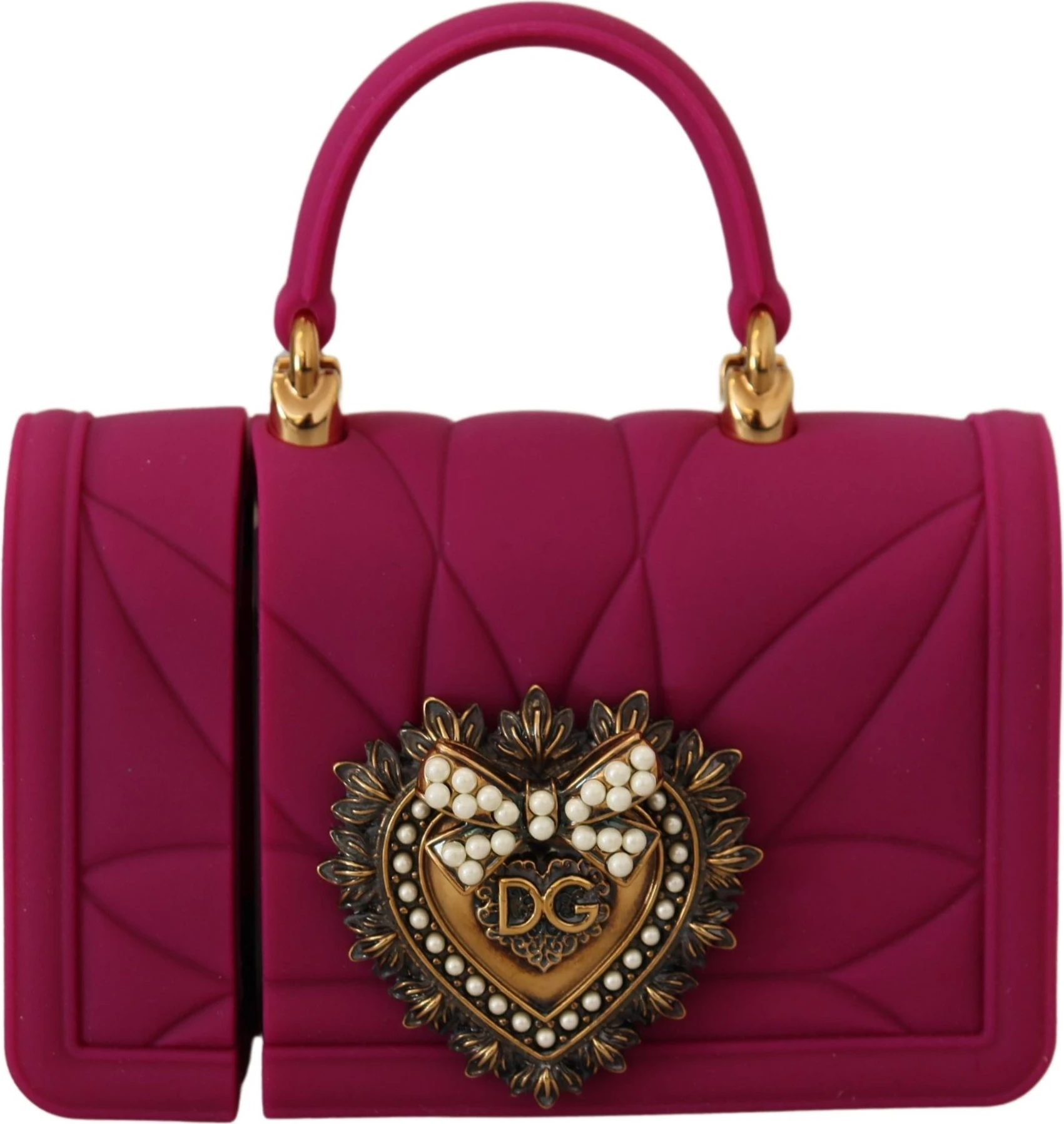 Чехол Dolce & Gabbana из силикона с золотистыми акцентами