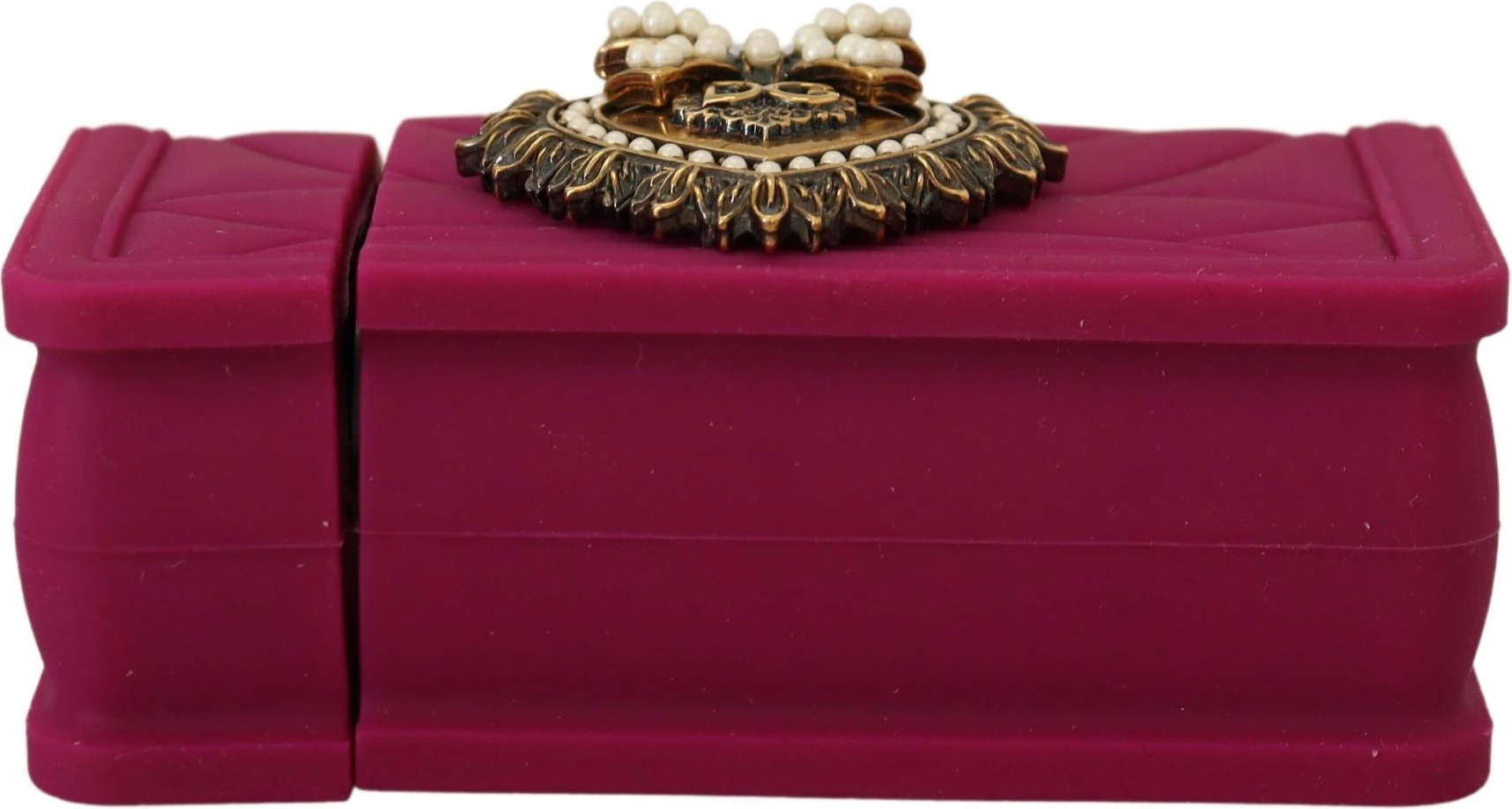 Чехол Dolce & Gabbana из силикона с золотистыми акцентами