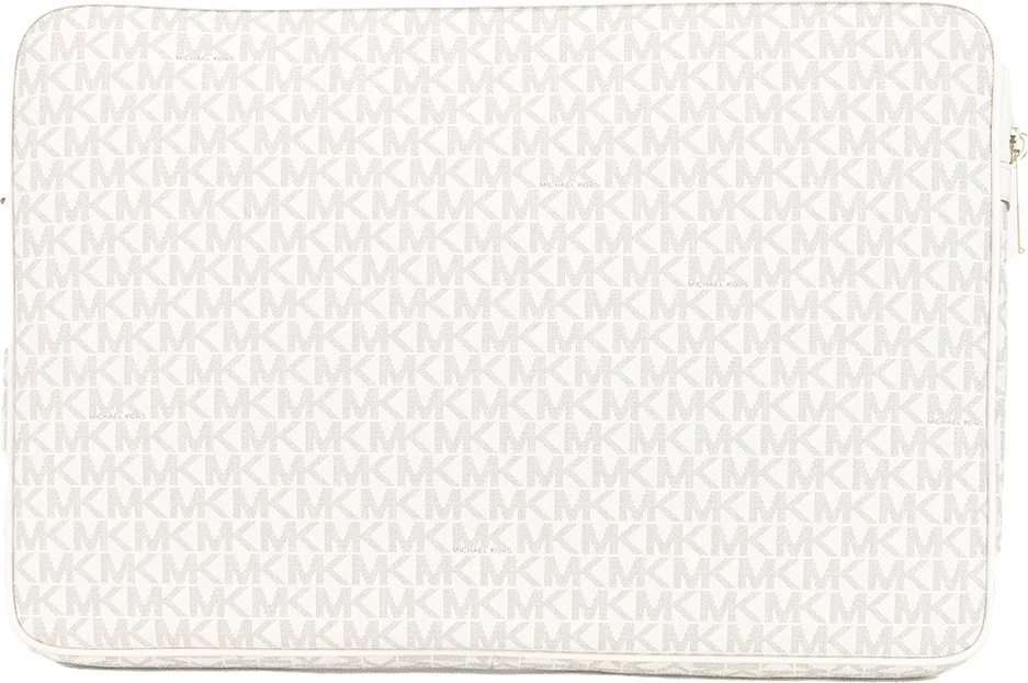Чехол Michael Kors Jet Set Travel Large Light Cream Signature PVC для ноутбука