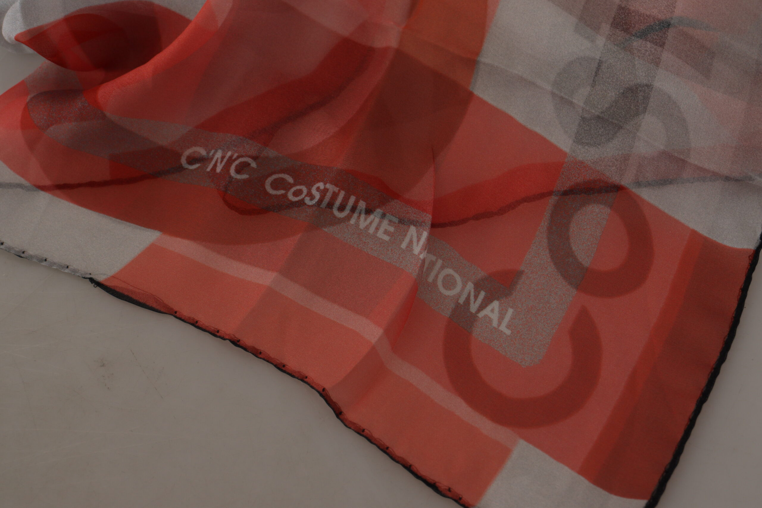 Шарф Costume National Элегантный Шелковый В Клетку