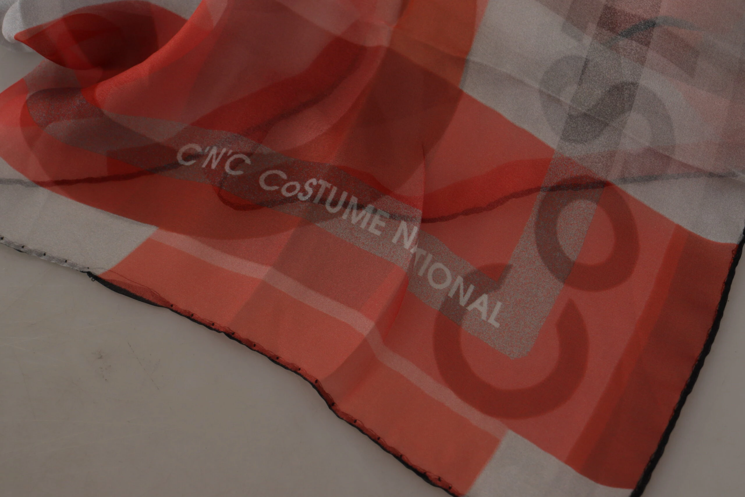 Шарф Costume National Элегантный Шелковый В Клетку