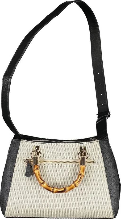 Сумка багет Guess Shoes Серая Хлопок