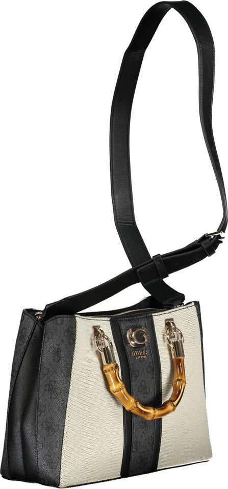 Сумка багет Guess Shoes Серая Хлопок
