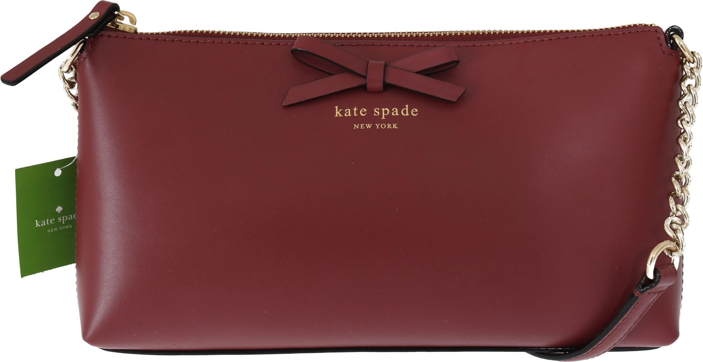 Сумка через плечо Kate Spade Элегантная бордовая кожаная сумка через плечо