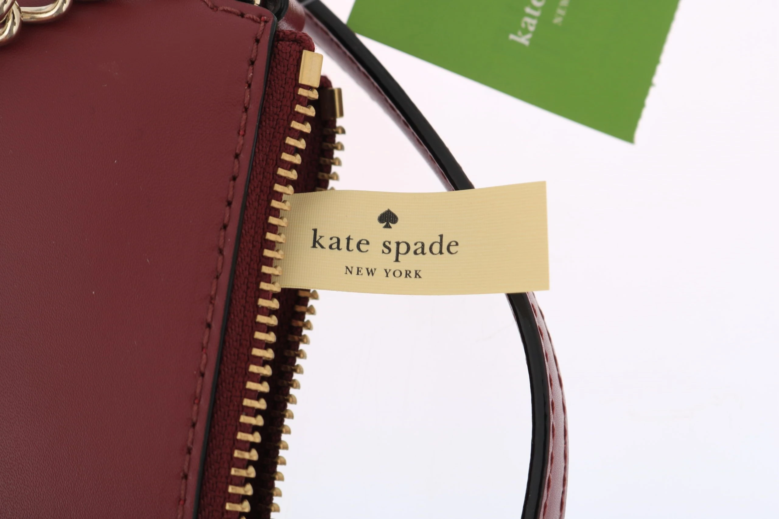 Сумка через плечо Kate Spade Элегантная бордовая кожаная сумка через плечо