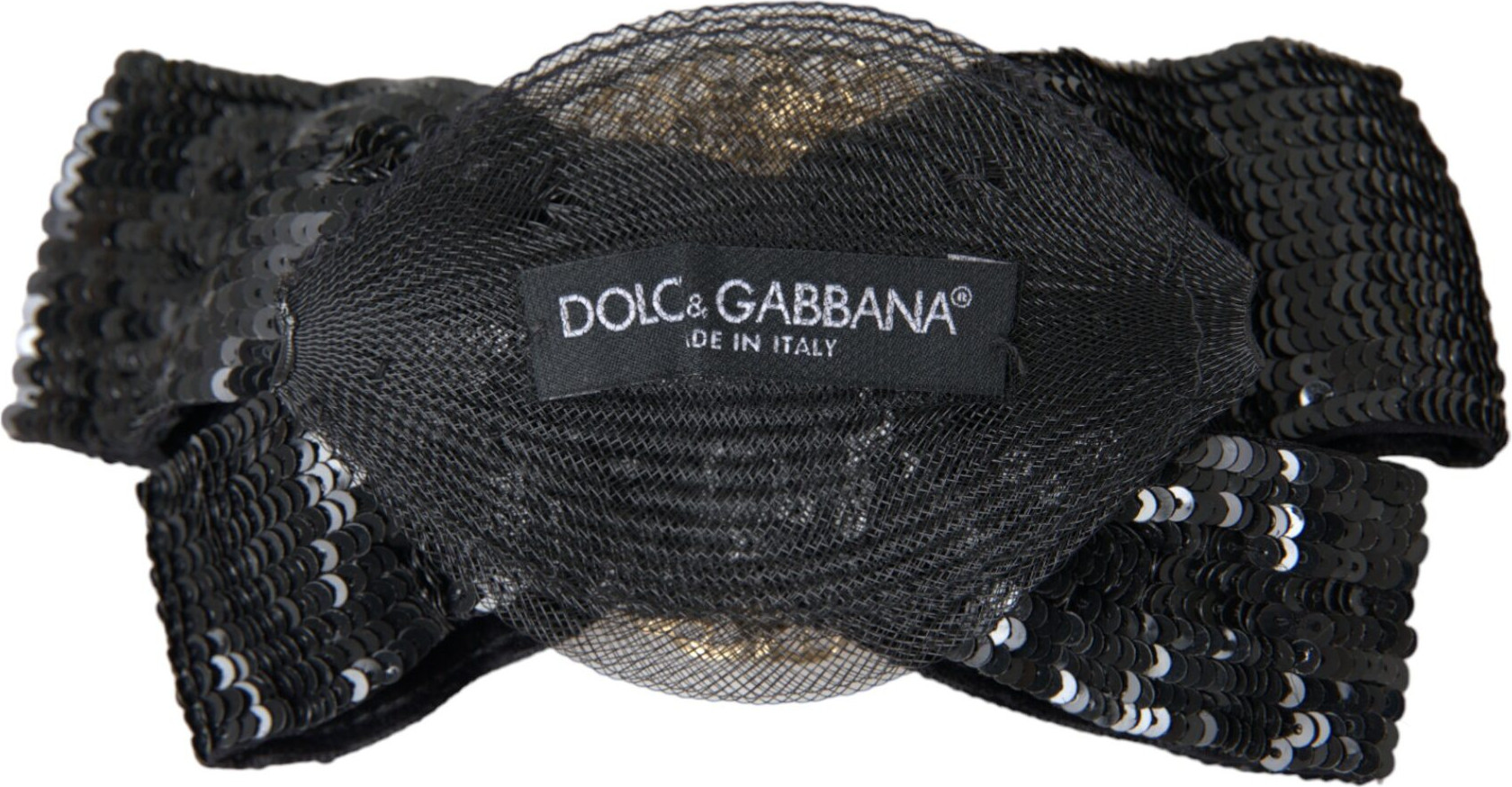 Заколка для волос Dolce & Gabbana Черный с пайетками и жемчугом