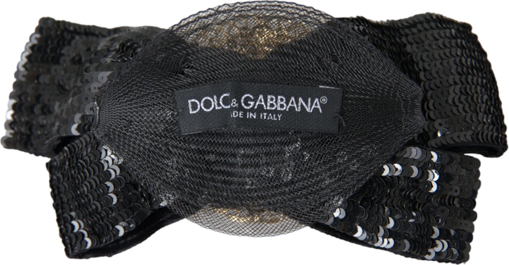 Заколка для волос Dolce & Gabbana Черный с пайетками и жемчугом