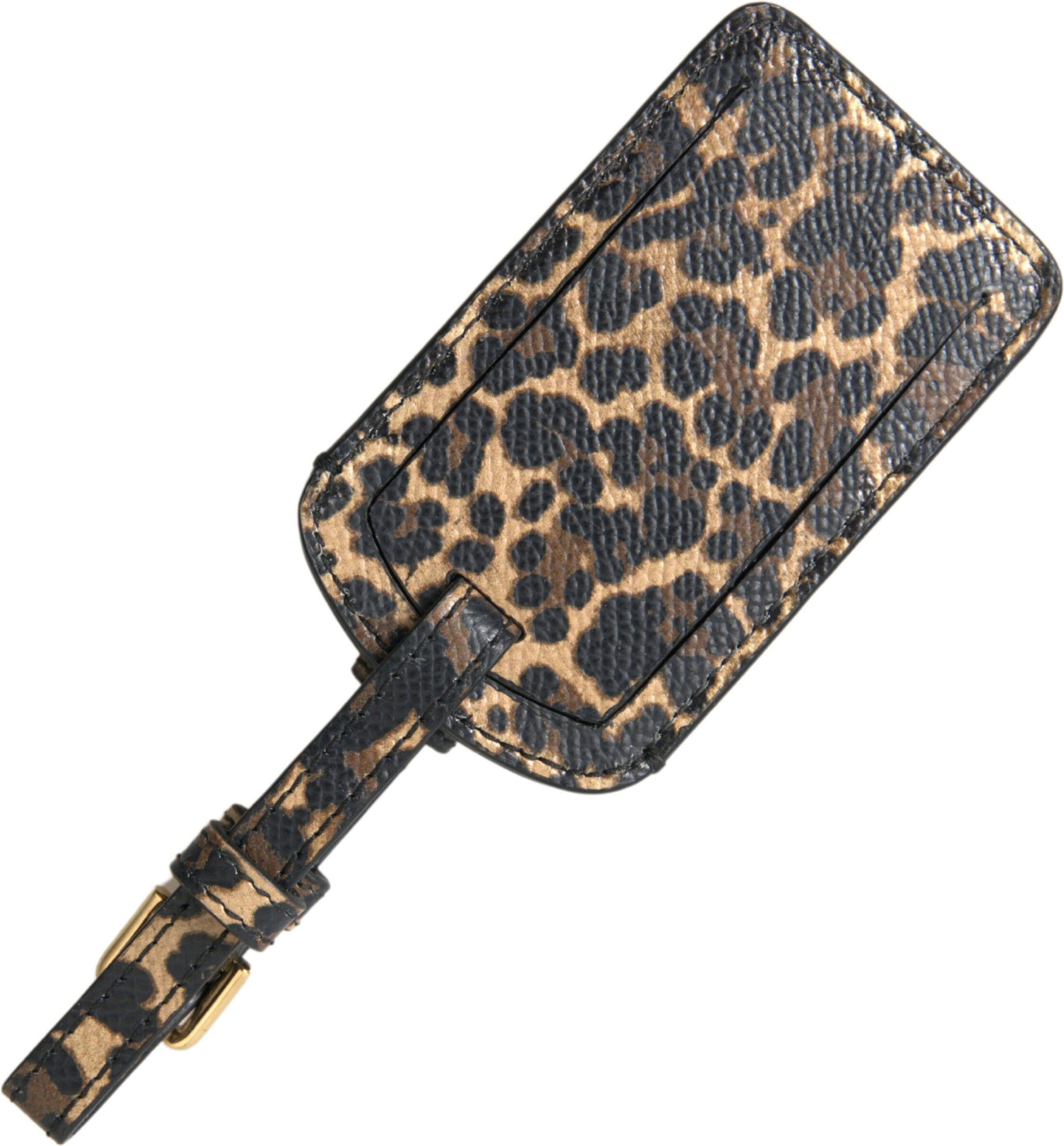 Бирка для багажа Dolce & Gabbana Multicolor Dauphine Leather с логотипом DG