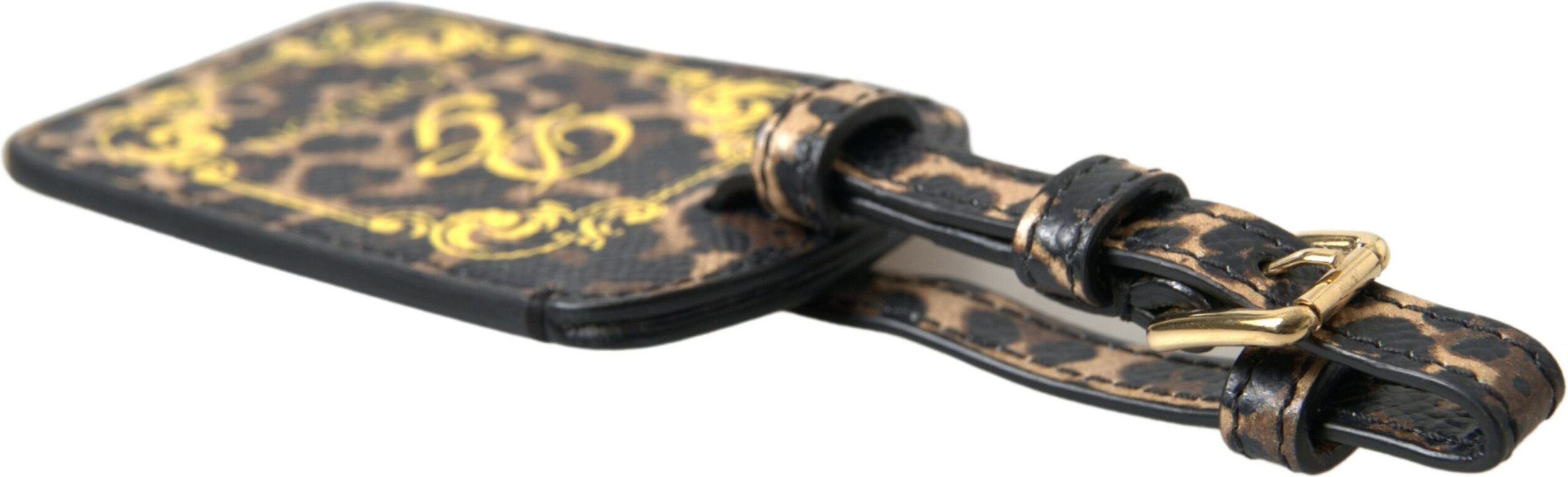 Бирка для багажа Dolce & Gabbana Multicolor Dauphine Leather с логотипом DG