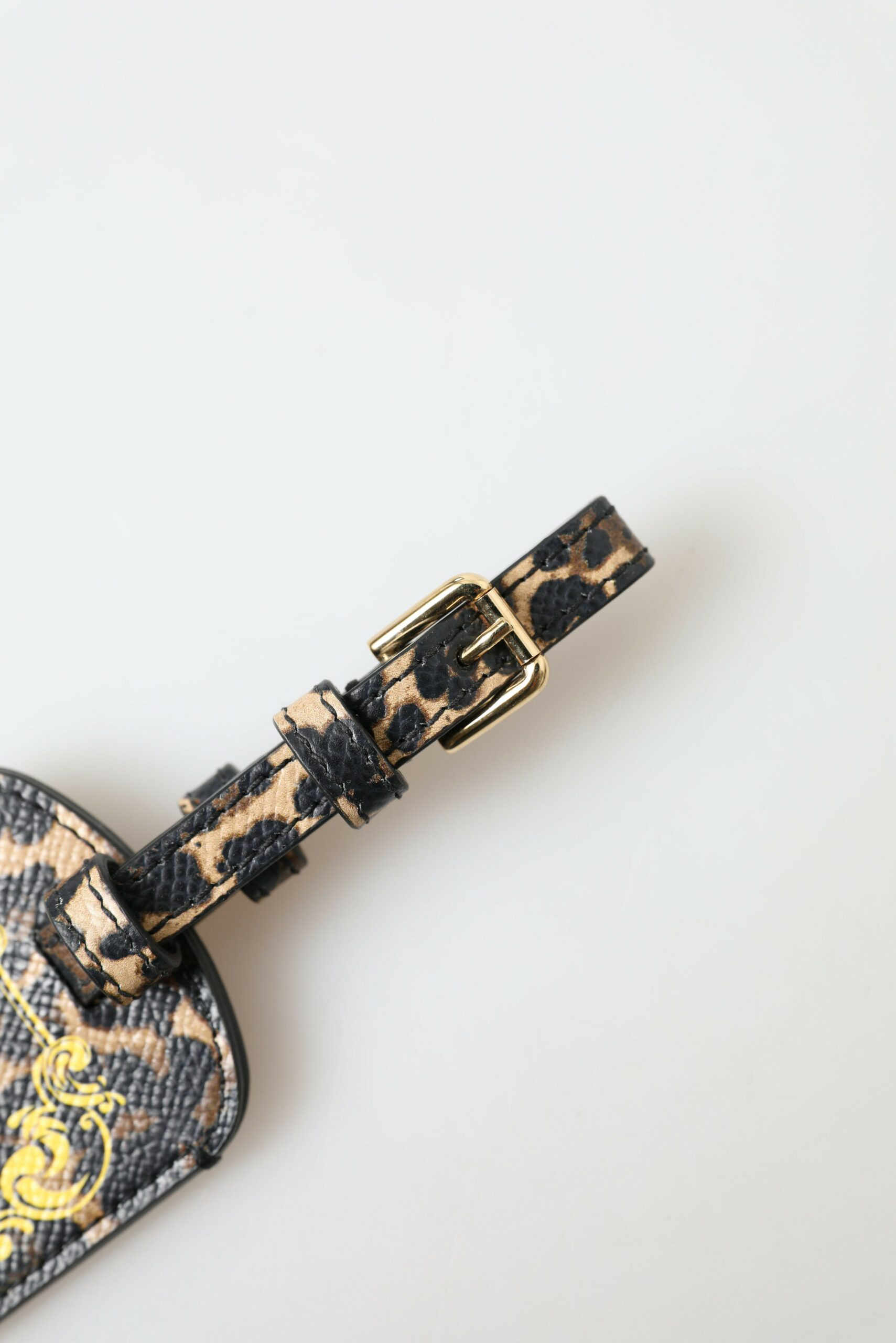 Бирка для багажа Dolce & Gabbana Multicolor Dauphine Leather с логотипом DG