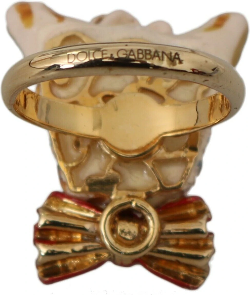 Кольцо Dolce & Gabbana Бежевое для Собаки, Брендовый Аксессуар