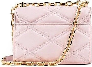 Сумка-кроссбоди Michael Kors Serena Small Smooth Pink Vegan Leather с заклепками на клапане