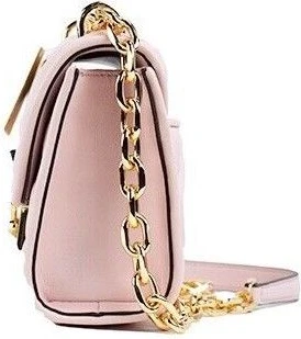 Сумка-кроссбоди Michael Kors Serena Small Smooth Pink Vegan Leather с заклепками на клапане