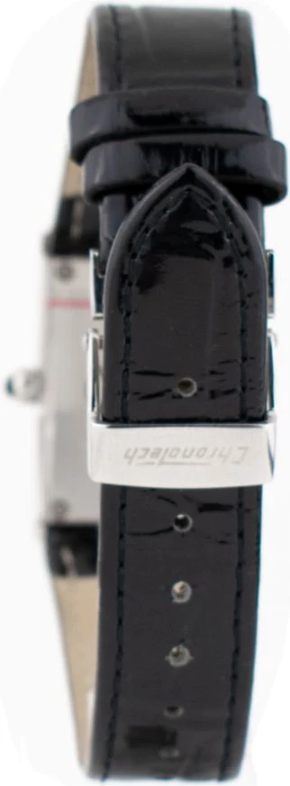 Часы Chronotech с черным кожаным ремешком