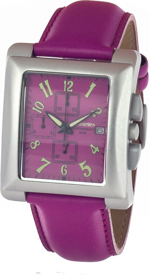 Часы Chronotech Фиолетовая Кожа