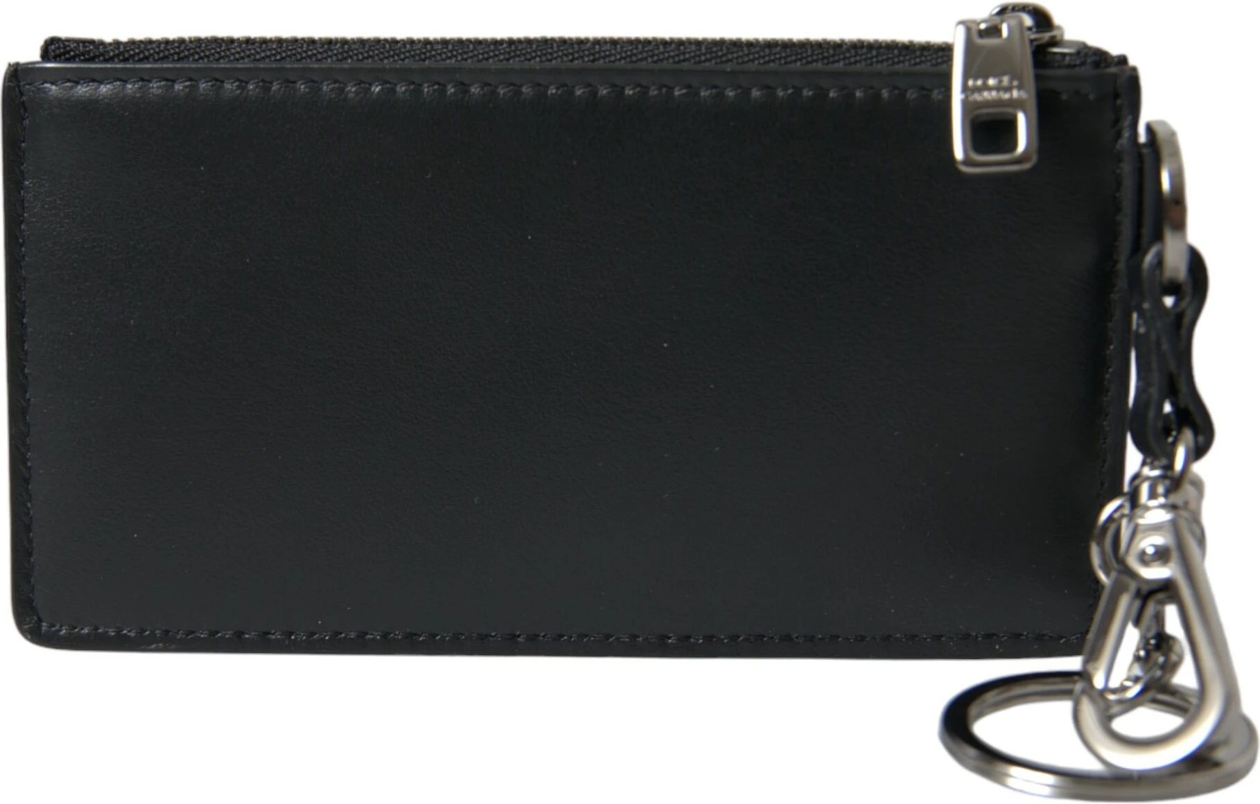 Case Dolce & Gabbana Black Leather Zip Logo Strap Multi Kit