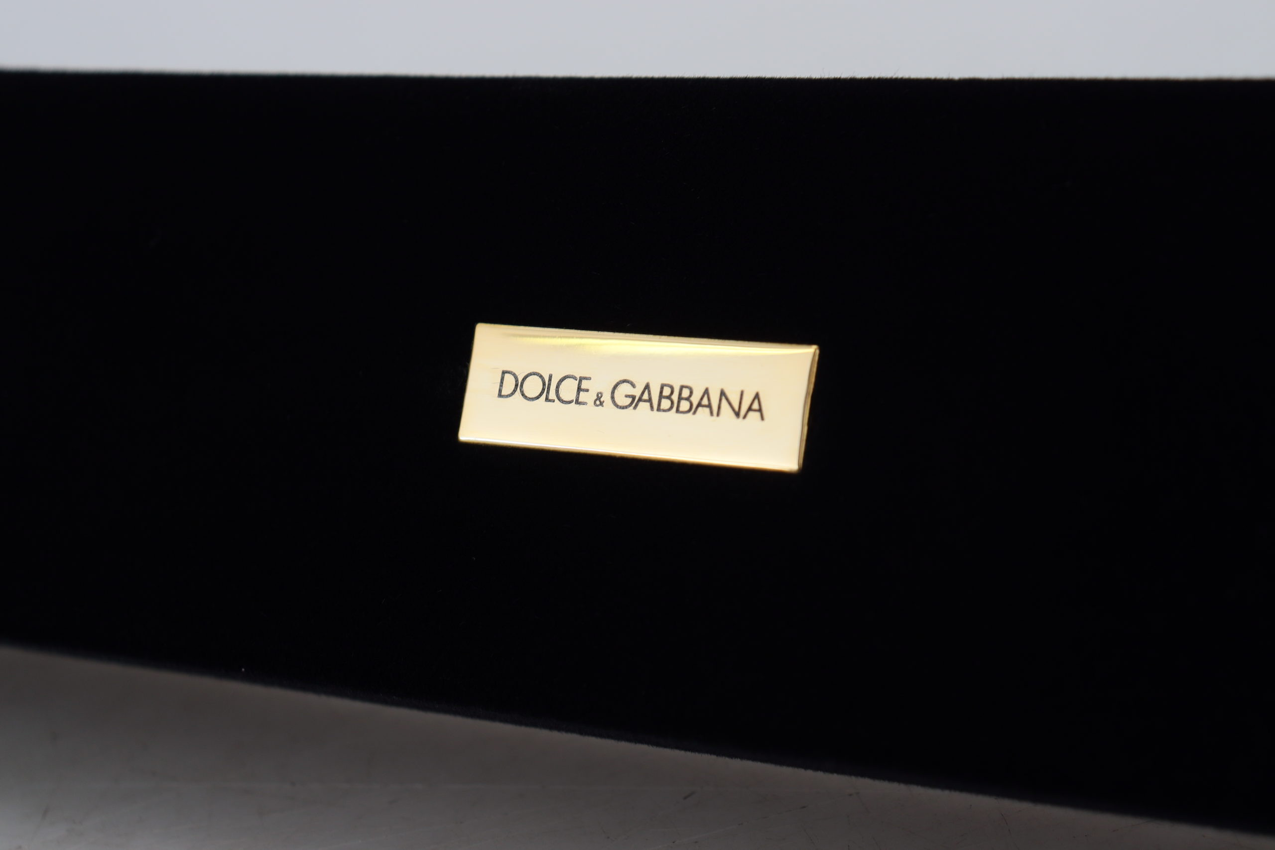 Коробка для хранения Dolce & Gabbana Черная бархатная шкатулка для украшений