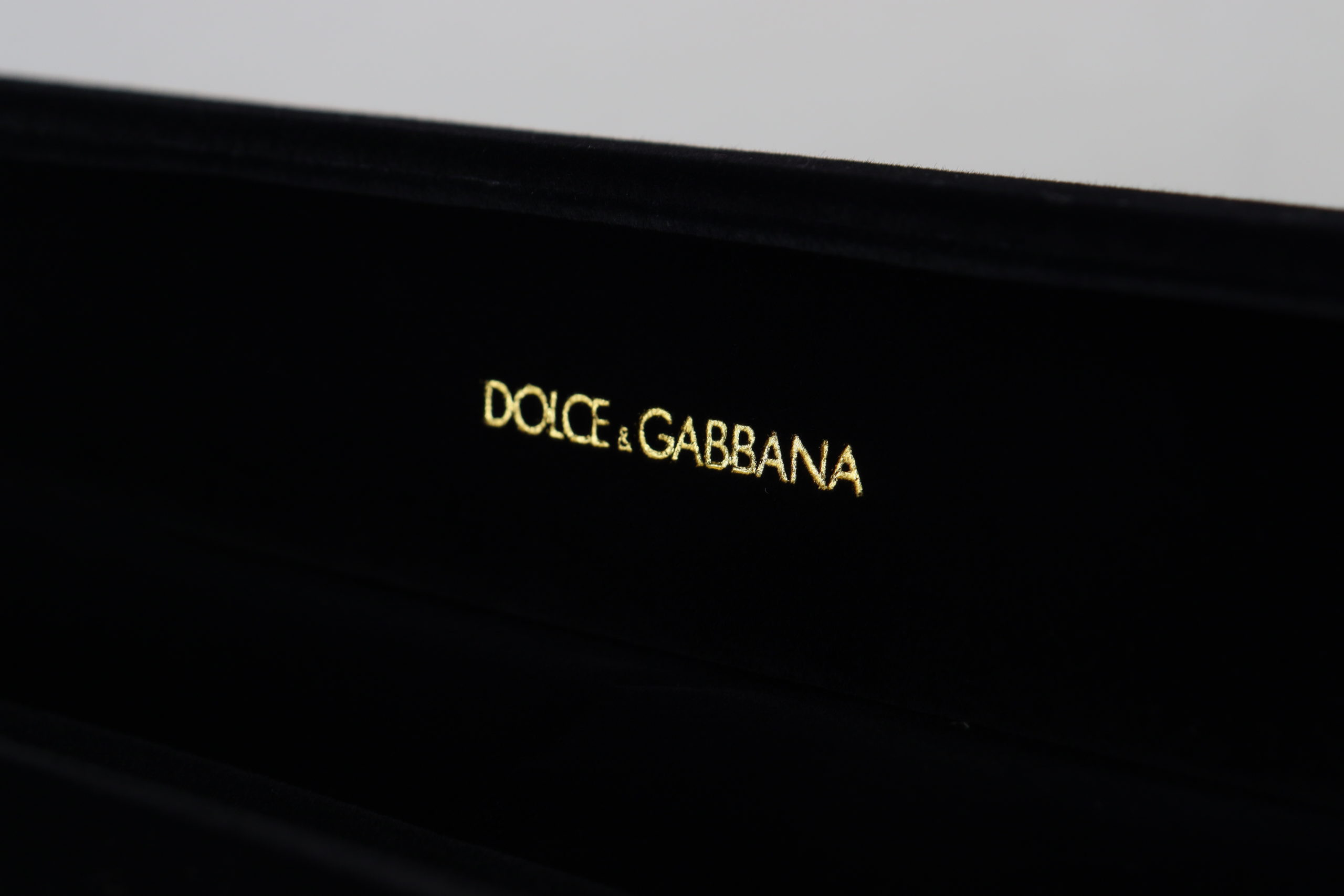 Коробка для хранения Dolce & Gabbana Черная бархатная шкатулка для украшений